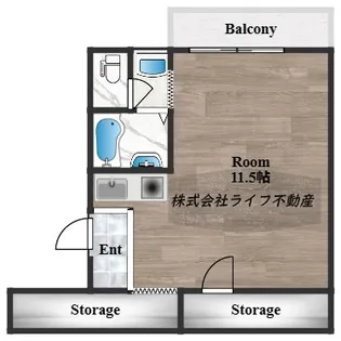 グローリアビル【7階】の間取り