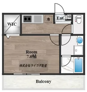 メゾンサンヴァレー【1階】の間取り