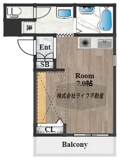 キオズ布施・足代北【2階】の間取り