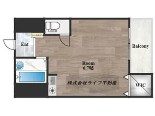 アロンディール新深江【6階】の間取り