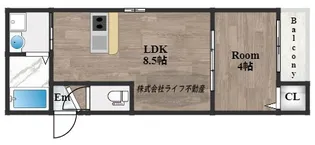 パロス衣摺クリアス【2階】の間取り