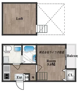1Kの間取り画像