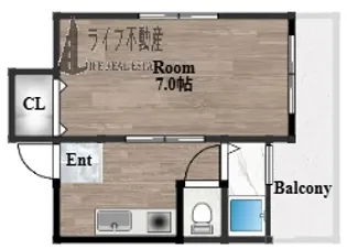 スリーライトカドニシ【2階】の間取り