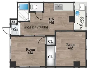HY宝持マンション【4階】の間取り