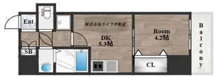 GARDENIA高井田【8階】の間取り