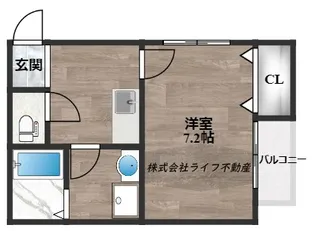 ヴィラソラーレ長瀬【1階】の間取り