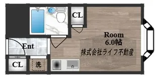 アリタマンション長瀬【4階】の間取り