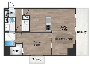 ムーンヒルズ大阪【11階】の間取り