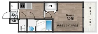 グランカーサ高井田【4階】の間取り