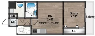 グランカーサ高井田【4階】の間取り