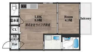 F asecia Leand【3階】の間取り