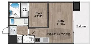 プレジオ荒本新町【6階】の間取り
