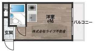 アリーヴェデルチ小阪【6階】の間取り
