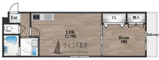 フジパレス岩田町Ⅰ番館【2階】の間取り