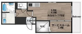 ボヌールフルール【3階】の間取り