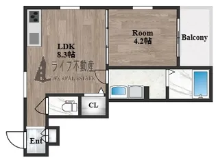 Muses 花園本町【3階】の間取り