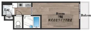 シティパーク菱屋西【4階】の間取り