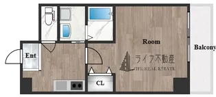 ルクール長瀬【3階】の間取り