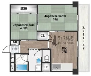 二条ビル【4階】の間取り