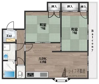 美和ハイツⅡ【3階】の間取り