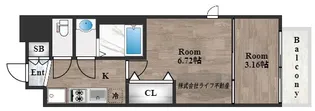 AELL OSAKA EAST【13階】の間取り