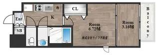 AELL OSAKA EAST【14階】の間取り