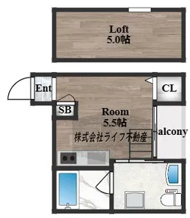 Tierra 長瀬 sta【2階】の間取り