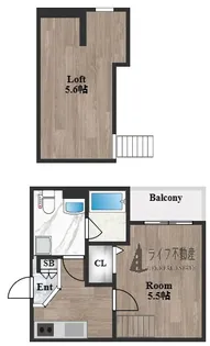 Valenti小阪【1階】の間取り
