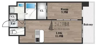 プレジオ八戸ノ里【5階】の間取り