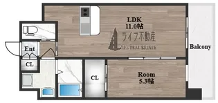 プレジオ八戸ノ里【4階】の間取り