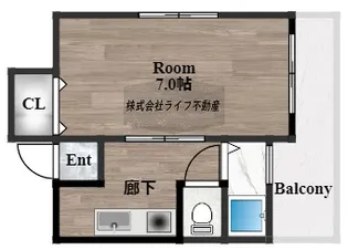 スリーライトカドニシ【3階】の間取り