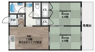 アイケイハイツ高井田A棟【2階】の間取り