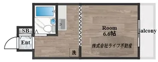 レジデンスやまびこ【6階】の間取り
