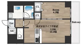 Moolio新深江【2階】の間取り