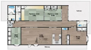 エスポアール春日II【3階】の間取り