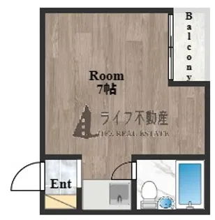 ソラーナ八戸ノ里【3階】の間取り