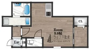 エスポアール春日V【1階】の間取り