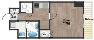 siete 布施駅前【603号室】の間取り