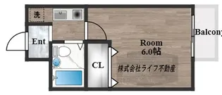 Lakia Maison 高井田【4階】の間取り