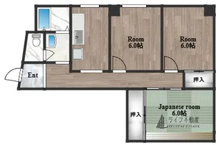 メゾンドール田路【4階】の間取り