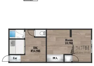 コンラッド長瀬【3階】の間取り