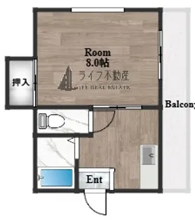 ハイツ夕佳【2階】の間取り