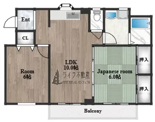 ハピネス2000【3階】の間取り
