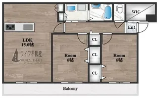St.Polaris瓢箪山【2階】の間取り