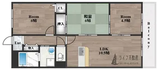 グランドールみと【1階】の間取り