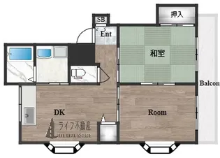 サンライフ若江東【4階】の間取り