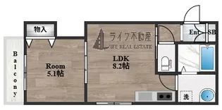 クリエオーレ吉田下島【3階】の間取り