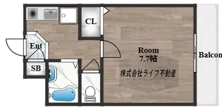 ニシシンヴィレッジ【3階】の間取り