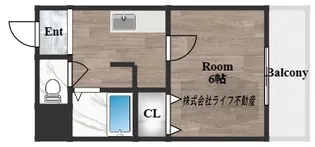 ハイツシャイニングN【2階】の間取り