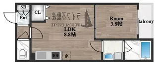 AND TERRACE TOMOI【1階】の間取り